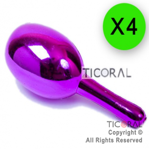 MARACA METAL GRANDE x 4
